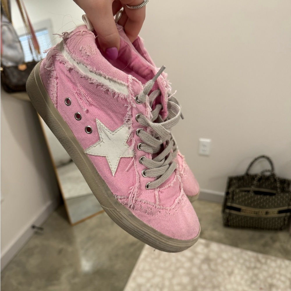 SHU SHOP pink Paulina sneakers